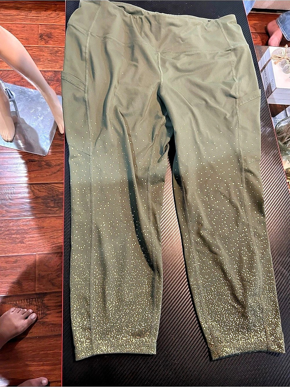 TORRID Olive Embellished Leggings